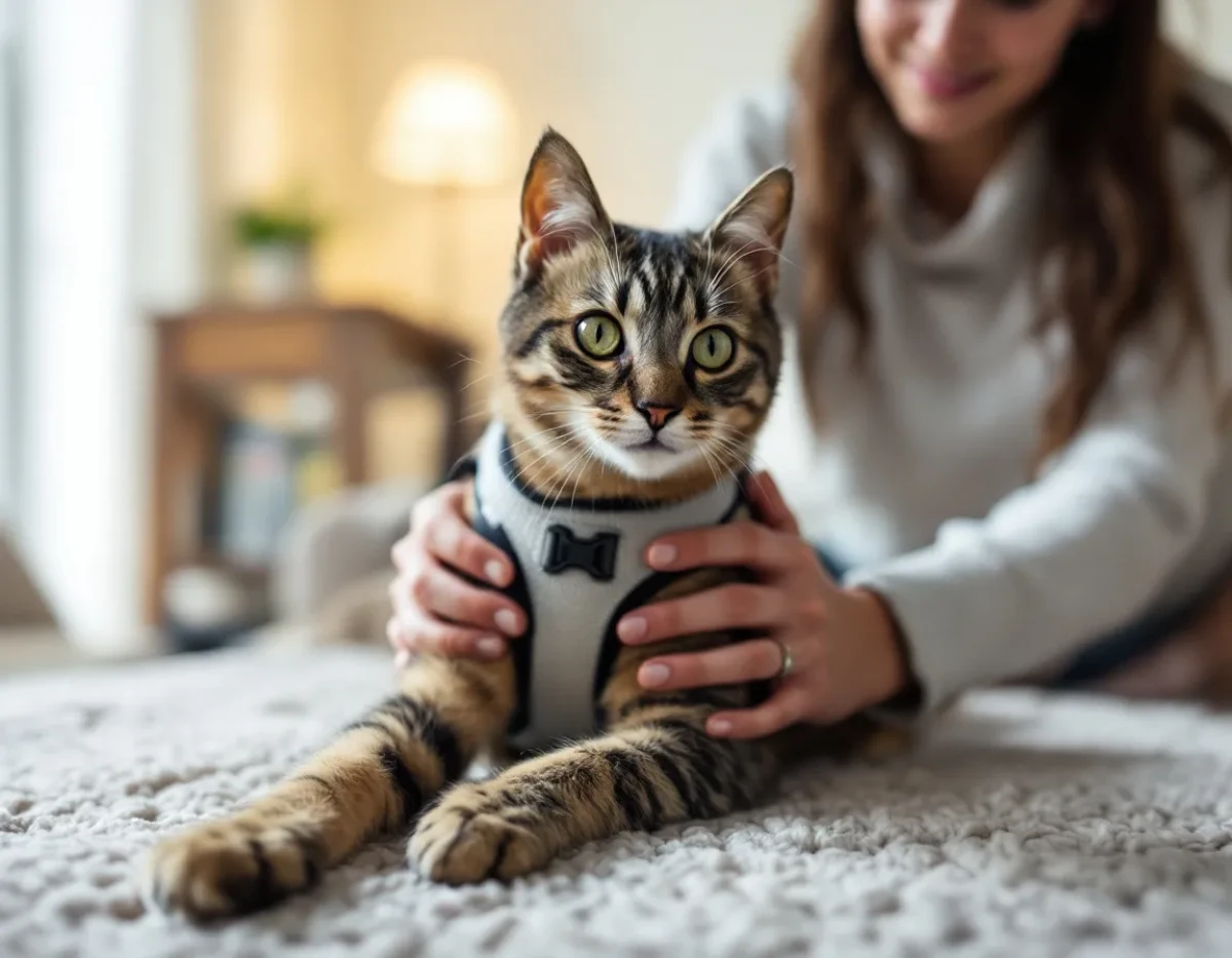 Le harnais pour chat : un allié insoupçonné contre le stress félin